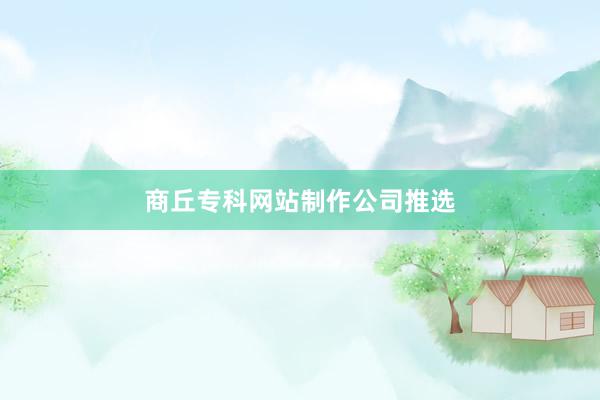 商丘专科网站制作公司推选